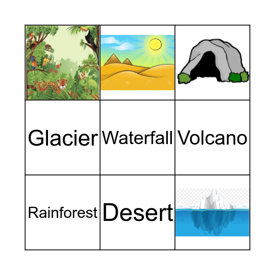 Geography Bingo Card