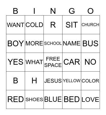 ASL BINGO Card