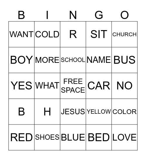 ASL BINGO Card