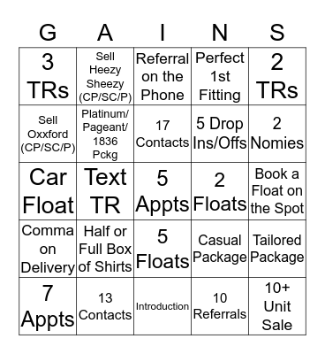 BEST MONTH YET Bingo Card