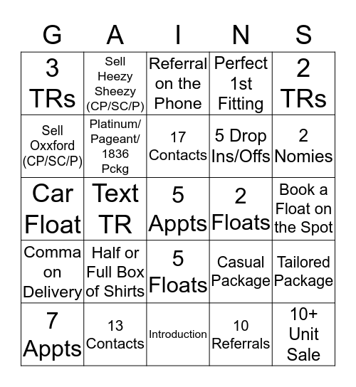 BEST MONTH YET Bingo Card
