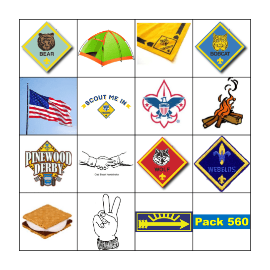 Cub Scout Bingo! Bingo Card
