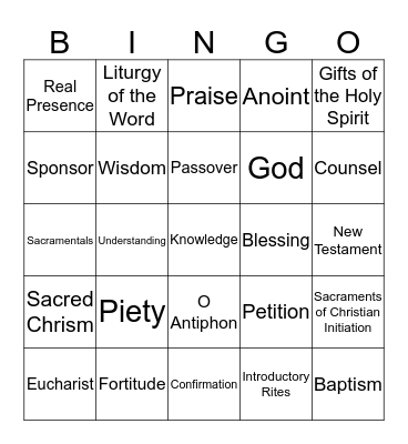 Unit 2 (Chapters 8-14) Bingo Card