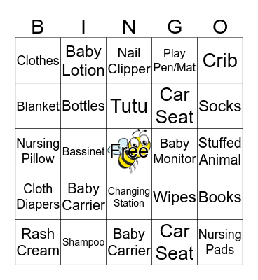 Bay-Bee Bingo Card