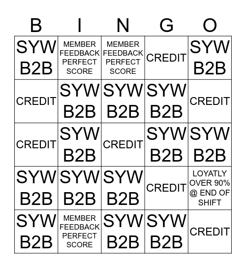 Saturday May 24th CAC Bingo Card