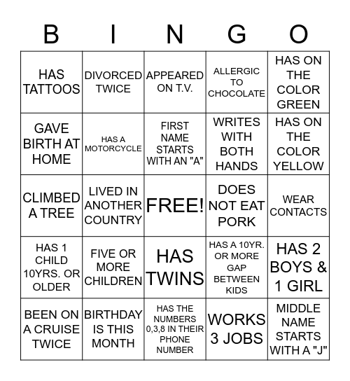 AYDEN'S BABY SHOWER Bingo Card