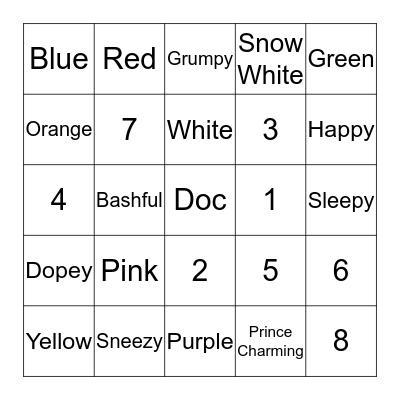 AMELIA'S 6TH BIRTHDAY - LUCKY SQUARES Bingo Card