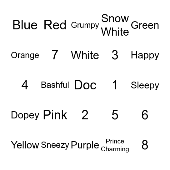 AMELIA'S 6TH BIRTHDAY - LUCKY SQUARES Bingo Card