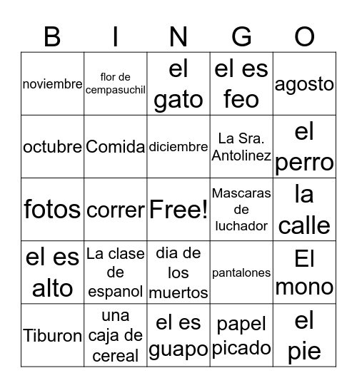 Bingo Card