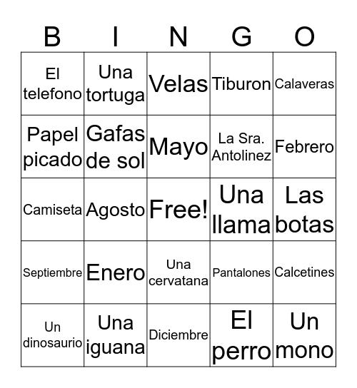 Bingo Card