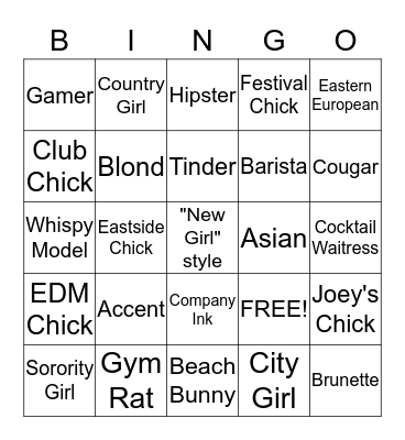 SUMMER BINGO Card