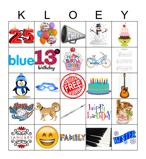 Happy 13th Birthday! Bingo Card