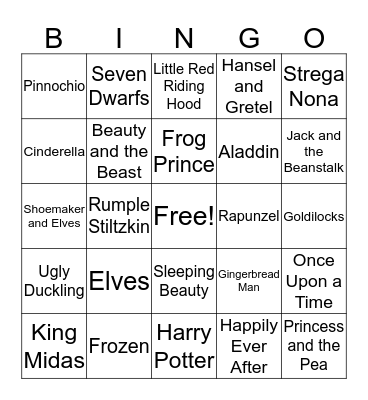 PARP Bingo Card