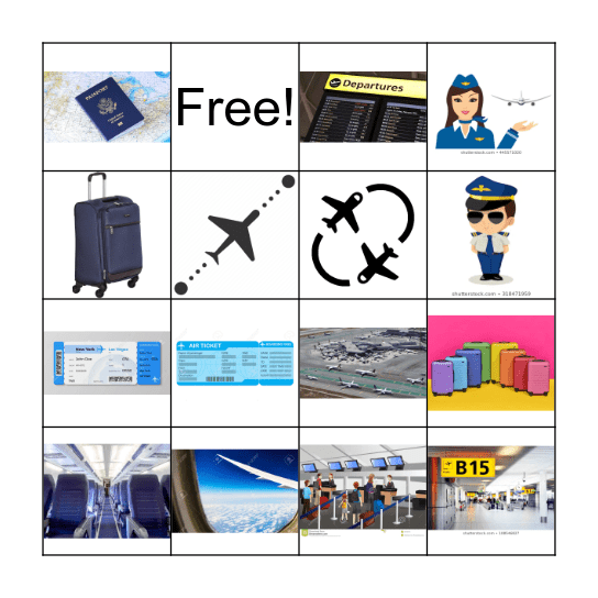 Airport Bingo Card