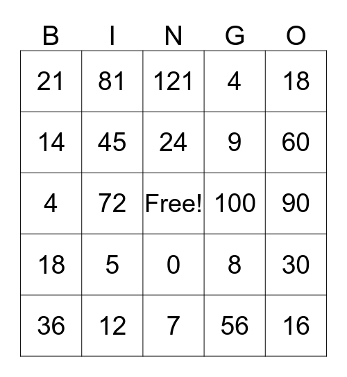 Mrs.Sherrill's Teaching I Bingo Card