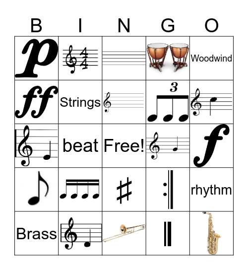 4th Grade Bingo Card