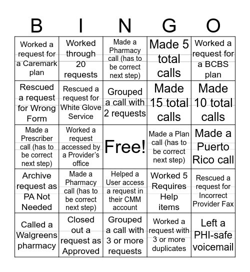 Hubble Bingo Card