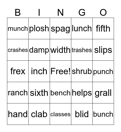2.2 BINGO Card
