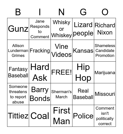 Hellweg Bingo Card