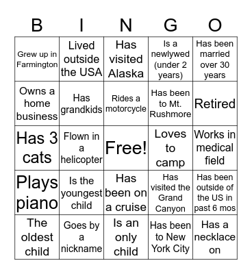 2020 Bible Study  Bingo Card