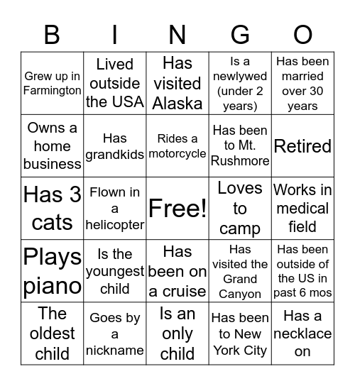2020 Bible Study  Bingo Card