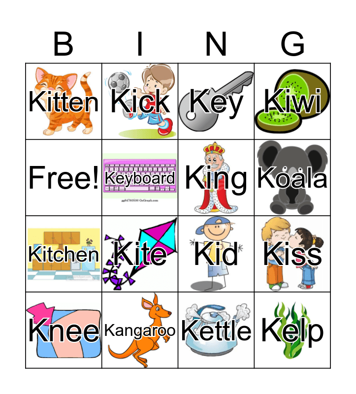 Bingo K! Bingo Card