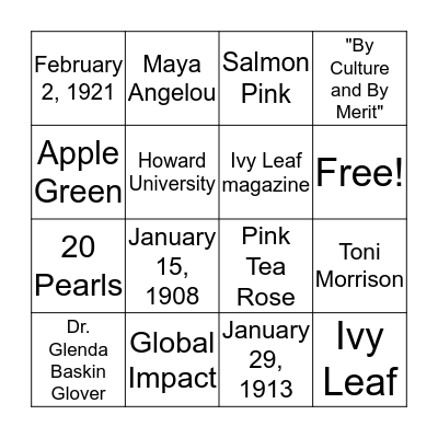 Bingo Card