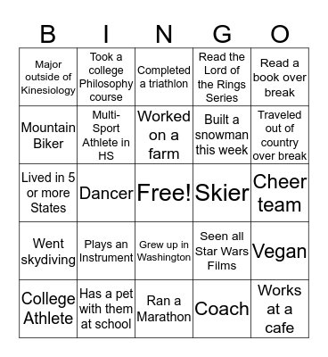 Bingo Card