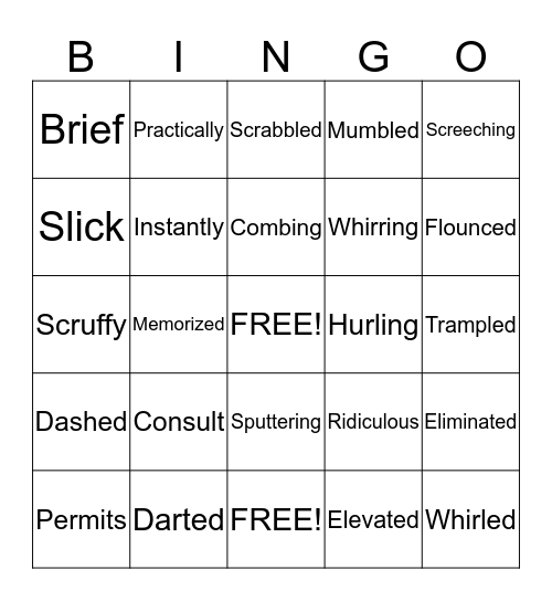 Mr. Lemoncello's Library Bingo Card