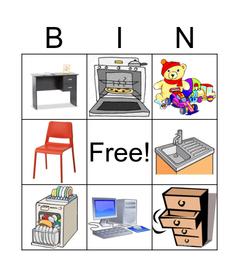 La cocina Bingo Card