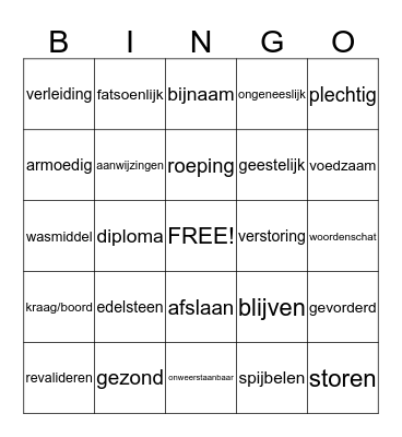 English LessonMarathon Bingo Card