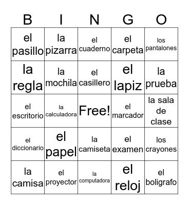 Bingo Card