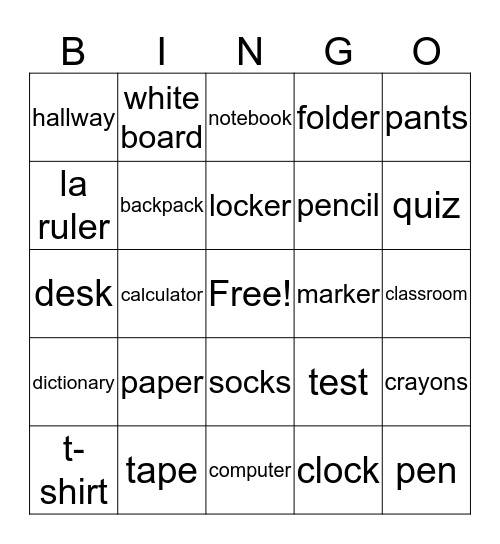 Bingo Card