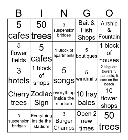 WIO Bingo Card