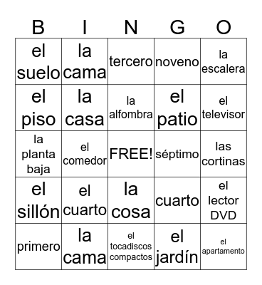 5.1 Exam review Bingo Card