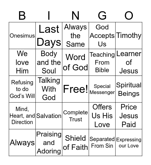 JBQ Bingo Card