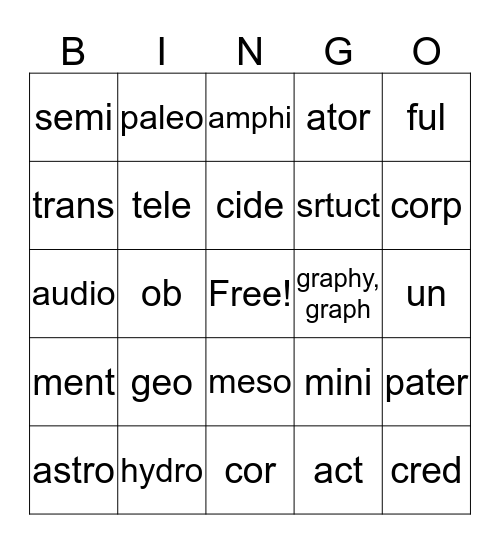 emmas exciting card Bingo Card