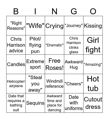 Pilot Pete Bingo Card