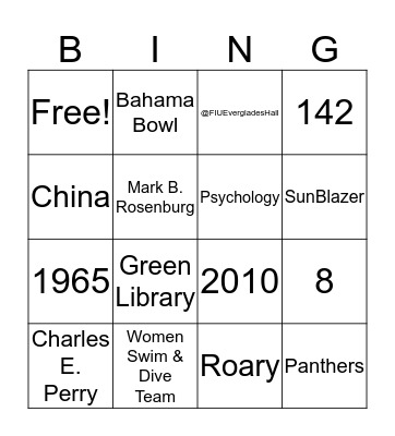 Diversity Night Bingo Card