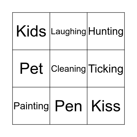 P2/1 Bingo Card