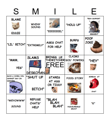 Moon2Bingo Card