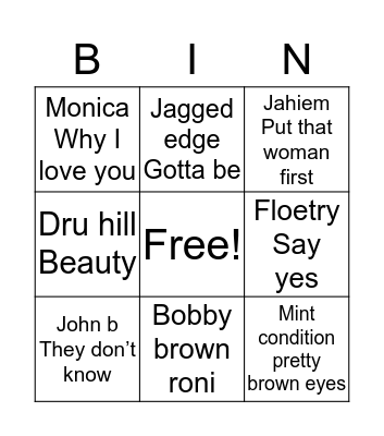 Quite Storm Philly Bingo Card