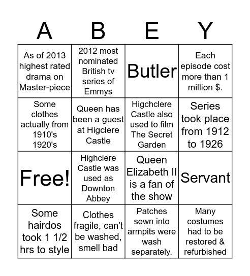 Bingo Card