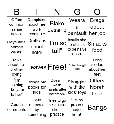 MIL Bingo Card