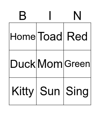 ABC BINGO Card