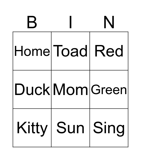 ABC BINGO Card