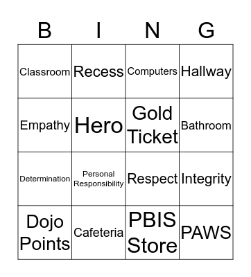 Highland PRIDE Bingo Card