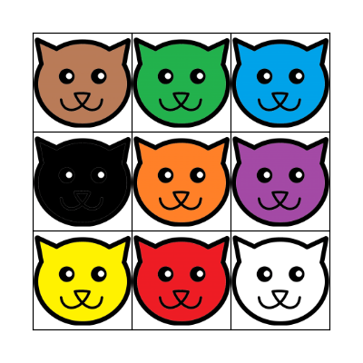 Cat Bingo Card