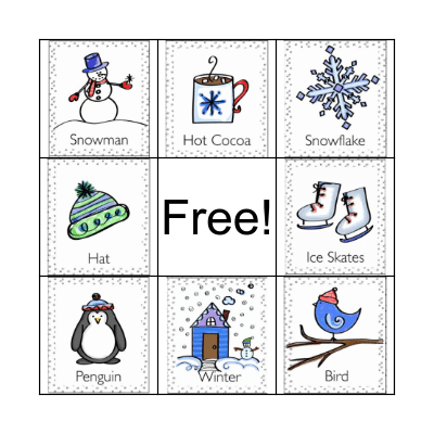 Winter Bingo Card