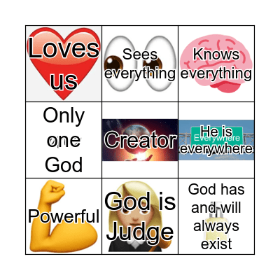 Bruce Almighty Bingo Card